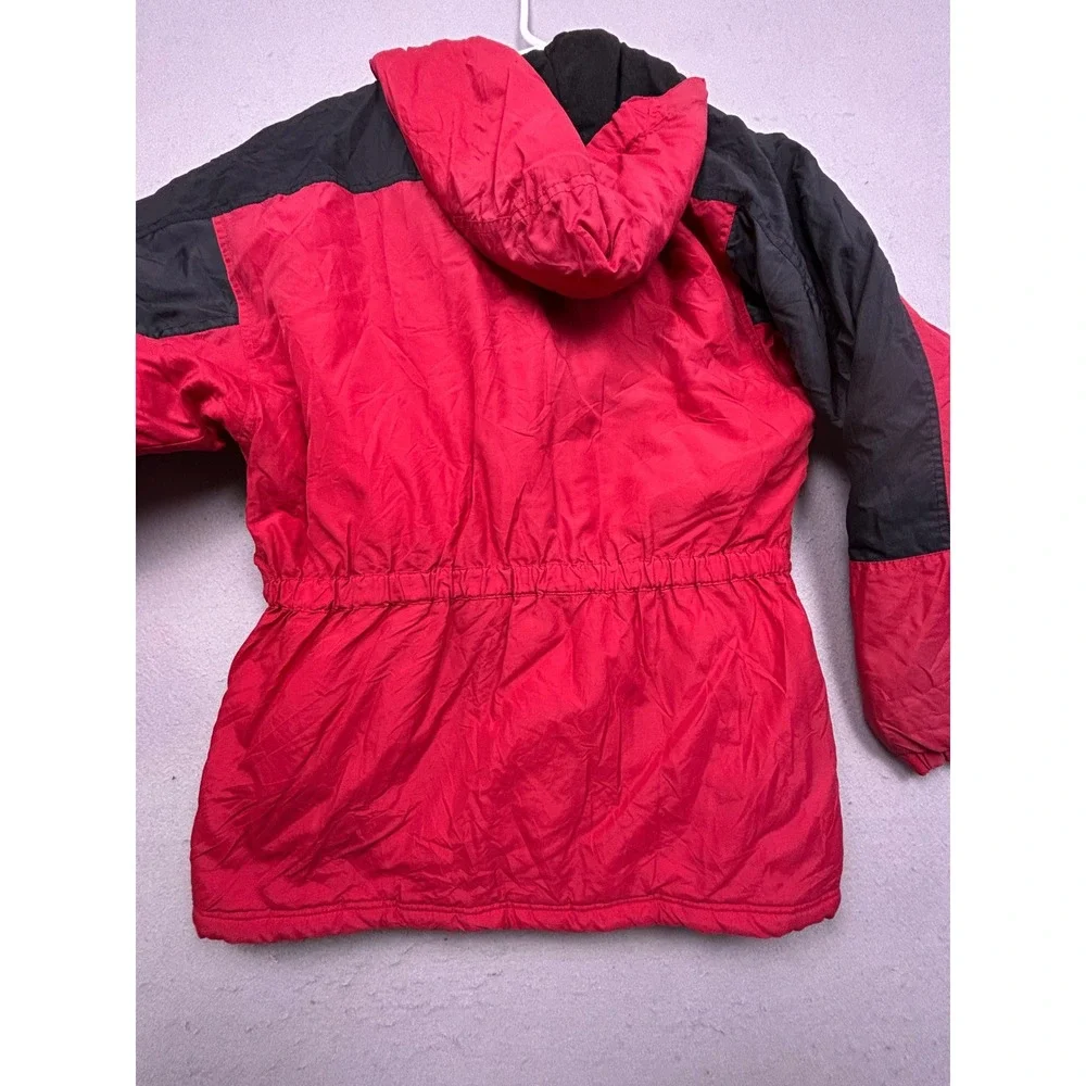 Basic Editions Highland Parkway Nylon Jacket Red Black Large 16/18 Boys